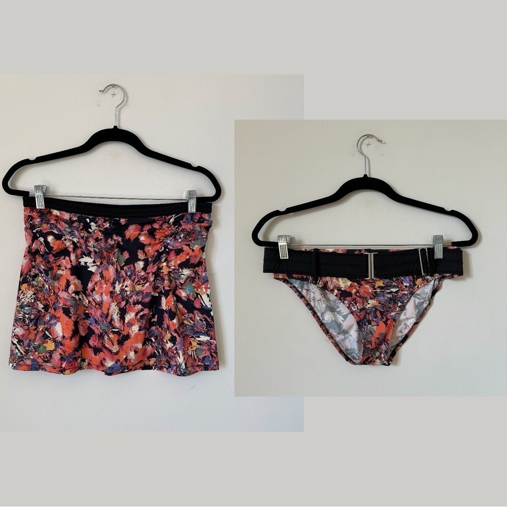 SHAN Swim Skirt US 8 & Bikini Bottom Set US 10 Multicolor